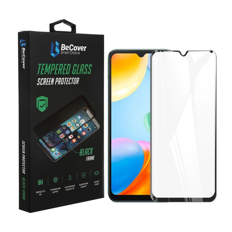 Купить ᐈ Кривой Рог ᐈ Низкая цена ᐈ Защитное стекло BeCover для Xiaomi Redmi Note 11 4G/10 5G/10 2022/10 Prime 2022 Black (70732