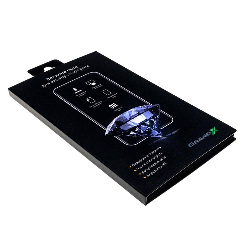 Купить ᐈ Кривой Рог ᐈ Низкая цена ᐈ Защитное стекло Grand-X для Xiaomi Poco M3 Black (GXPM3FCB)