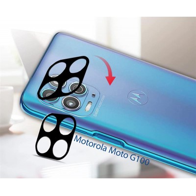 Купить ᐈ Кривой Рог ᐈ Низкая цена ᐈ Защитное стекло BeCover для камеры на Motorola Moto G100 Black (707034)