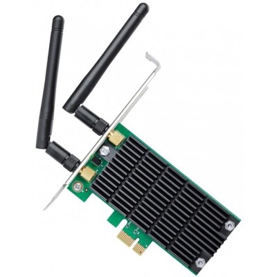 Купить ᐈ Кривой Рог ᐈ Низкая цена ᐈ Беспроводной адаптер TP-Link Archer T4E (AC1200, PCI-E, 2 съемные антенны)