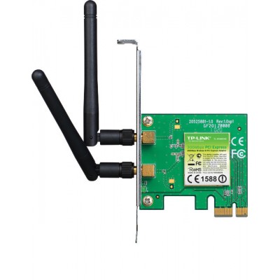 Купить ᐈ Кривой Рог ᐈ Низкая цена ᐈ Беспроводной адаптер TP-Link TL-WN881ND (300Mbps, PCI-E, 2 съемных антенны)