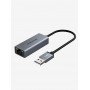 Купить ᐈ Кривой Рог ᐈ Низкая цена ᐈ Сетевой адаптер Cabletime USB 100Mbps Ethernet, 0.15m,Space Grey (CB52G)