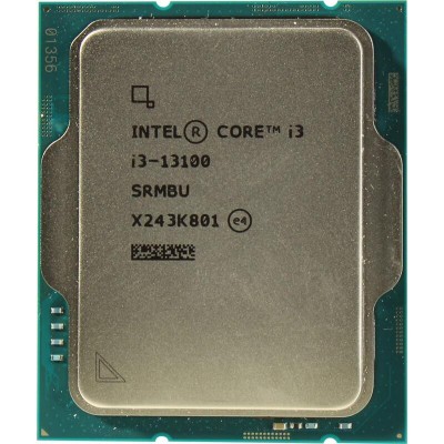 Купить ᐈ Кривой Рог ᐈ Низкая цена ᐈ Процессор Intel Core i3 13100 3.4GHz (12MB, Raptor Lake, 60W, S1700) Tray (CM8071505092202)