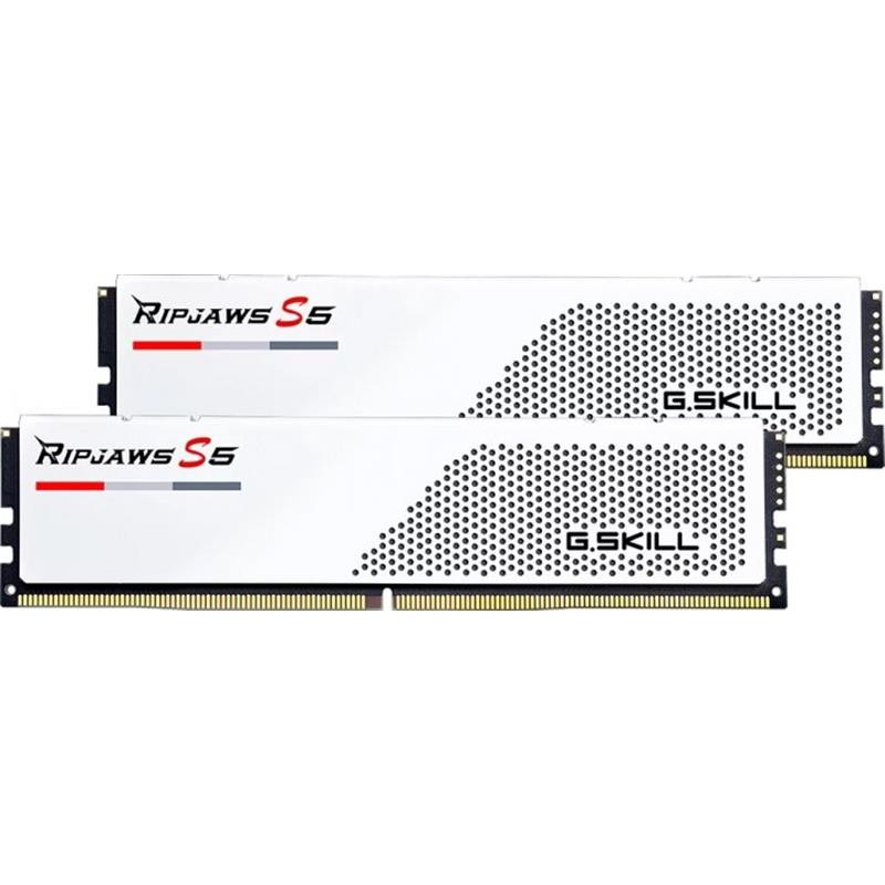 Купить ᐈ Кривой Рог ᐈ Низкая цена ᐈ Модуль памяти DDR5 2x16GB/6000 G.Skill Ripjaws S5 White (F5-6000J3238F16GX2-RS5W)