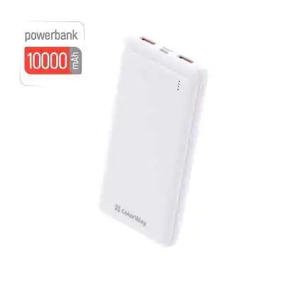 Купить ᐈ Кривой Рог ᐈ Низкая цена ᐈ Универсальная мобильная батарея ColorWay Slim 10000mAh White (CW-PB100LPF2WT)