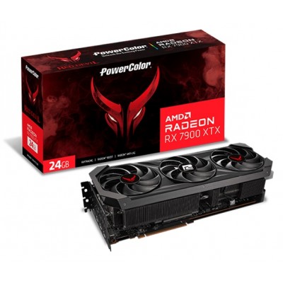 Купить ᐈ Кривой Рог ᐈ Низкая цена ᐈ Видеокарта AMD Radeon RX 7900 XTX 24GB GDDR6 Red Devil PowerColor (RX 7900 XTX 24G-E/OC)