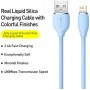 Купити Кабель Baseus Jelly Liquid Silica Gel USB - Lightning (M/M), 2.4 A, 2 м, Blue (CAGD000103)ᐈ Кривий Ріг ᐈ Замовити по низь