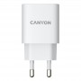 Мережевий зарядний пристрій Canyon H-20-04 (2USB, 3A) PD, QC3.0 White (CNE-CHA20W04)