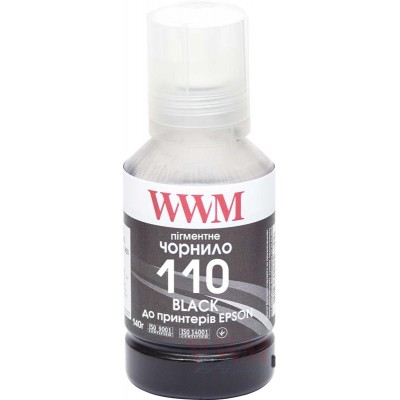 Купить ᐈ Кривой Рог ᐈ Низкая цена ᐈ Чернила WWM Epson M1100/M1120 (Black Pigment) (E110BP) 140г