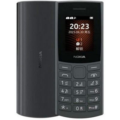 Купить ᐈ Кривой Рог ᐈ Низкая цена ᐈ Мобильный телефон Nokia 105 2023 Charcoal (no charger); 1.8" (160x120) TFT / клавиатурный мо