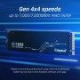 Купить ᐈ Кривой Рог ᐈ Низкая цена ᐈ Накопитель SSD 2TB Kingston KC3000 M.2 2280 PCIe 4.0 x4 NVMe 3D TLC (SKC3000D/2048G)