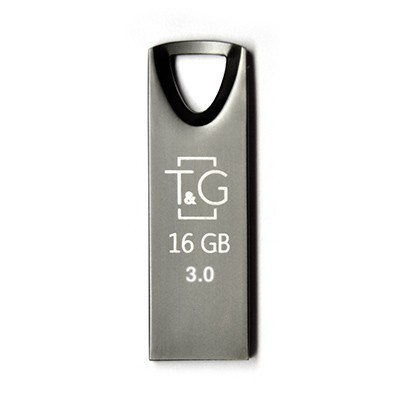 Купить ᐈ Кривой Рог ᐈ Низкая цена ᐈ Флеш-накопитель USB3.0 16GB T&G 117 Metal Series Black (TG117BK-16G3)
