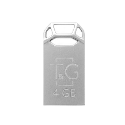 Купить ᐈ Кривой Рог ᐈ Низкая цена ᐈ Флеш-накопитель USB 4GB T&G 110 Metal Series Silver (TG110-4G)