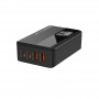 Купить ᐈ Кривой Рог ᐈ Низкая цена ᐈ Сетевое зарядное устройство ColorWay Power Delivery GaN (2USB-A + 2USB TYPE-C) (100W) Black 