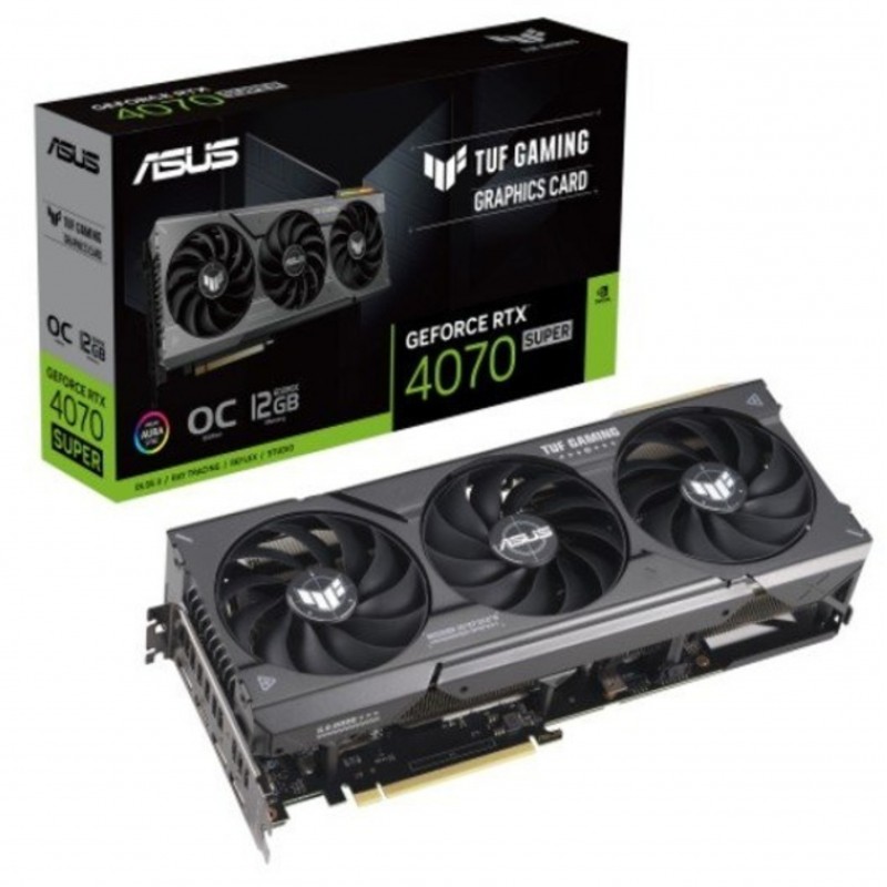 Купить ᐈ Кривой Рог ᐈ Низкая цена ᐈ Видеокарта GF RTX 4070 Super 12GB GDDR6X TUF Gaming OC Asus (TUF-RTX4070S-O12G-GAMING)