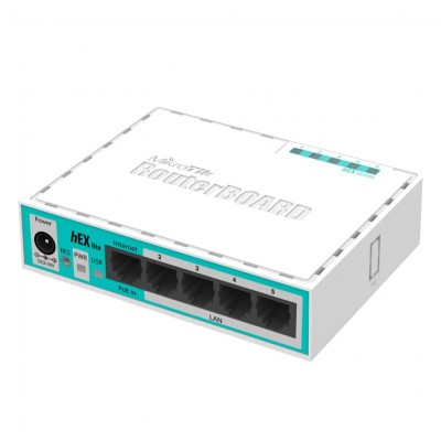 Купить ᐈ Кривой Рог ᐈ Низкая цена ᐈ Маршрутизатор MikroTik RouterBOARD RB750r2 hEX lite (1xFE WAN, 4xFE LAN, PoE in)
