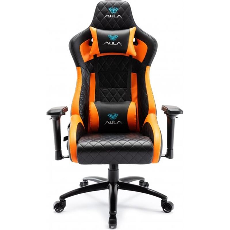 Купить ᐈ Кривой Рог ᐈ Низкая цена ᐈ Кресло для геймеров Aula F1031 Gaming Chair Black/Orange (6948391286211)