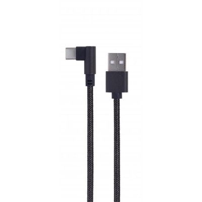 Купить ᐈ Кривой Рог ᐈ Низкая цена ᐈ Кабель Cablexpert USB - USB Type-C (M/M), 0.2 м, черный (CC-USB2-AMCML-0.2M)