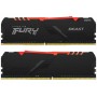 Купить ᐈ Кривой Рог ᐈ Низкая цена ᐈ Модуль памяти DDR4 2x16GB/3600 Kingston Fury Beast RGB Black (KF436C18BBAK2/32)