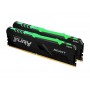 Купить ᐈ Кривой Рог ᐈ Низкая цена ᐈ Модуль памяти DDR4 2x16GB/3600 Kingston Fury Beast RGB Black (KF436C18BBAK2/32)