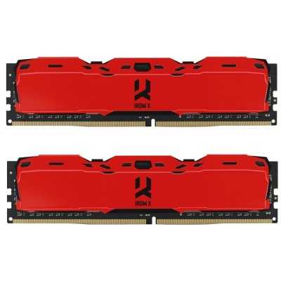 Купить ᐈ Кривой Рог ᐈ Низкая цена ᐈ Модуль памяти DDR4 2x8GB/3200 Goodram IRDM X Red (IR-XR3200D464L16SA/16GDC)