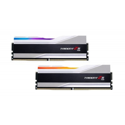 Купить ᐈ Кривой Рог ᐈ Низкая цена ᐈ Модуль памяти DDR5 2x16GB/6000 G.Skill Trident Z5 RGB Silver (F5-6000J4040F16GX2-TZ5RS)