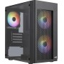 Купить ᐈ Кривой Рог ᐈ Низкая цена ᐈ Корпус AeroCool Hexform-G-BK-v2 (ACCX-PV38002.11) Black + БП VX Plus 500 500W