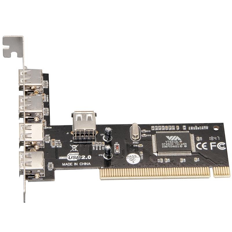 Купить ᐈ Кривой Рог ᐈ Низкая цена ᐈ Контроллер Frime VT6212 (ECF-PCItoUSB001) PCI-USB2.0(4+1)