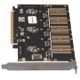 Купить ᐈ Кривой Рог ᐈ Низкая цена ᐈ Контроллер Frime WCH382L (ECF-PCIEtoSSD010) PCI-E-5xM.2 (B Key)
