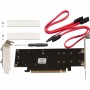 Купить ᐈ Кривой Рог ᐈ Низкая цена ᐈ Контроллер Frime (ECF-PCIEtoSSD009.LP) PCI-E-2хM.2 (B&M Key)+1хmSATA