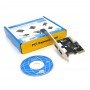 Купить ᐈ Кривой Рог ᐈ Низкая цена ᐈ Контроллер Voltronic (YT-C-PCI-Е=2*USB3.0/00352) PCI-Е - USB 3.0, 2port, BOX