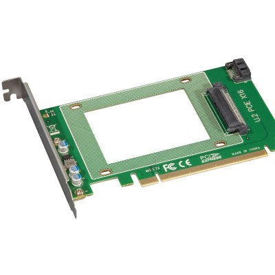 Купить ᐈ Кривой Рог ᐈ Низкая цена ᐈ Контроллер Frime (ECF-PCIEtoSSD007) PCI-E-U.2 SFF8639 2.5" NVMe/Sata
