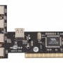 Купить ᐈ Кривой Рог ᐈ Низкая цена ᐈ Контроллер Frime VT6212 (ECF-PCItoUSB001) PCI-USB2.0(4+1)