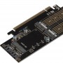 Купить ᐈ Кривой Рог ᐈ Низкая цена ᐈ Контроллер Frime (ECF-PCIEtoSSD009.LP) PCI-E-2хM.2 (B&M Key)+1хmSATA