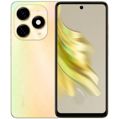 Купити Смартфон Tecno Spark 20 (KJ5n) 8/256GB Dual Sim Neon Gold (4894947013577); 6.6" (1612х7200) IPS / MediaTek Helio G85 / ОЗ