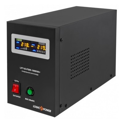 ИБП LogicPower LPY-B-PSW-1000VA+(700Вт)10A/20A, с правильной синусоидой, 12V