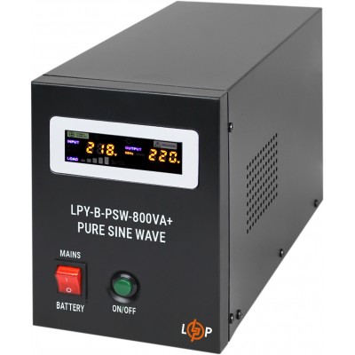 ИБП LogicPower LPY-B-PSW-800VA+ (560Вт)5A/15A, с правильной синусоидой, 12V