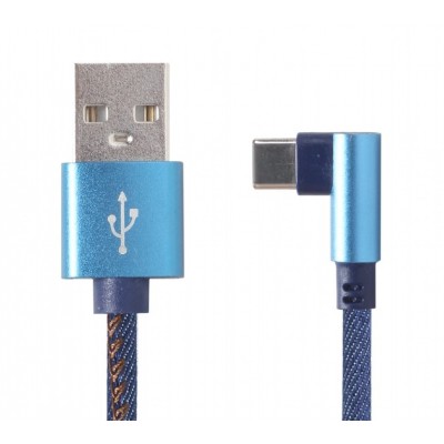 Кабель Cablexpert USB - USB Type-C V 2.0 (M/M), премиум, 1 м, синий (CC-USB2J-AMCML-1M-BL) 