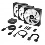 Купить ᐈ Кривой Рог ᐈ Низкая цена ᐈ Вентилятор Corsair iCUE Link QX120 RGB PWM PC Fans Starter Kit with iCUE Link System Hub (CO