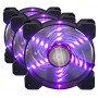 Купить ᐈ Кривой Рог ᐈ Низкая цена ᐈ Набор Frime RGB-вентиляторов + Fun hub + ДУ Frime Iris Flicker KIT (IRISFLICKERKIT), 120х120
