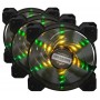 Купить ᐈ Кривой Рог ᐈ Низкая цена ᐈ Набор Frime RGB-вентиляторов + Fun hub + ДУ Frime Iris Flicker KIT (IRISFLICKERKIT), 120х120
