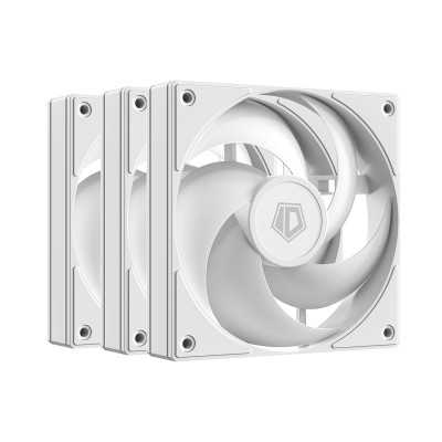 Купить ᐈ Кривой Рог ᐈ Низкая цена ᐈ Вентилятор ID-Cooling AS-120-W Trio, 120x120x25мм, 4-pin PWM, White