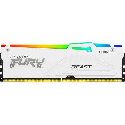 Модуль памяти DDR5 16GB/5600 Kingston Fury Beast White RGB (KF556C36BWEA-16)