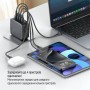 Сетевое зарядное устройство ColorWay Power Delivery GaN (USB-A + 3USB TYPE-C) (100W) Black (CW-CHS047PD-BK)