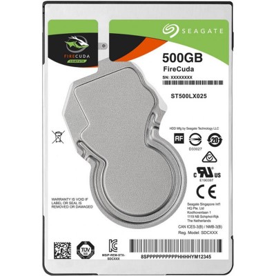 Накопитель HDD 2.5" SATA 500GB Seagate FireCuda 5400rpm 128MB (ST500LX025)