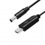 Кабель ColorWay для роутера 12V (USB-DC 5.5х2.5mm) 1 м, Black (CW-CBUD067-BK)