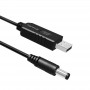 Кабель ColorWay для роутера 12V (USB-DC 5.5х2.5mm) 1 м, Black (CW-CBUD067-BK)