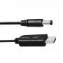 Кабель ColorWay для роутера 9V (USB -DC 5.5х2.5mm) 1 м, Black (CW-CBUD066-BK)