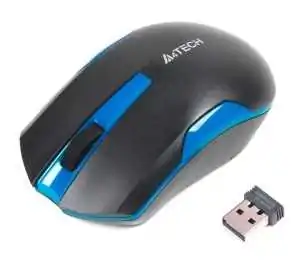 Купить ᐈ Кривой Рог ᐈ Низкая цена ᐈ Мышь беспроводная A4Tech G3-200N Black/Blue USB V-Track