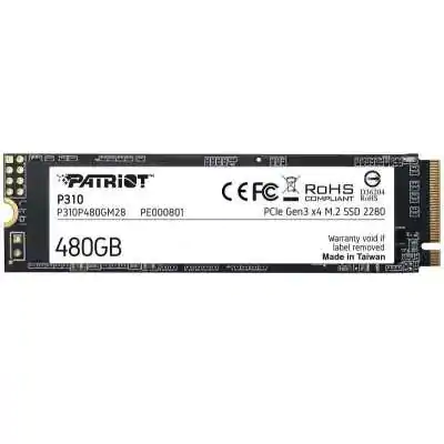 Накопичувач SSD 480GB Patriot P310 M.2 2280 PCIe NVMe 3.0 x4 TLC (P310P480GM28)
